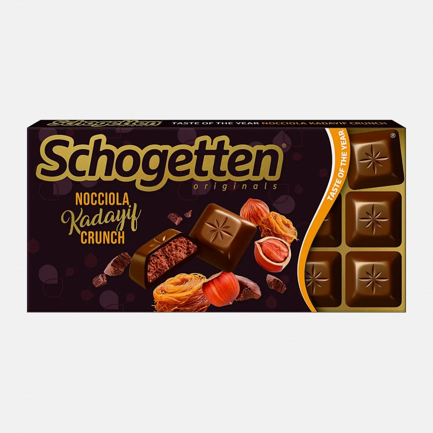 Шоколад темный Nocciola Kadayif Crunch Schogetten 100г фото 1