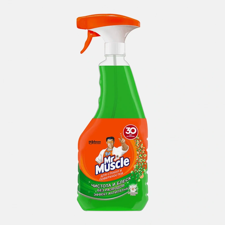 Средство для мытья стекол и поверхностей Mr. Muscle Утренняя роса 530мл фото 1