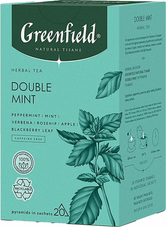 Напиток чайный Greenfield Natural Tisane двойная мята 20 пирамидок фото 1