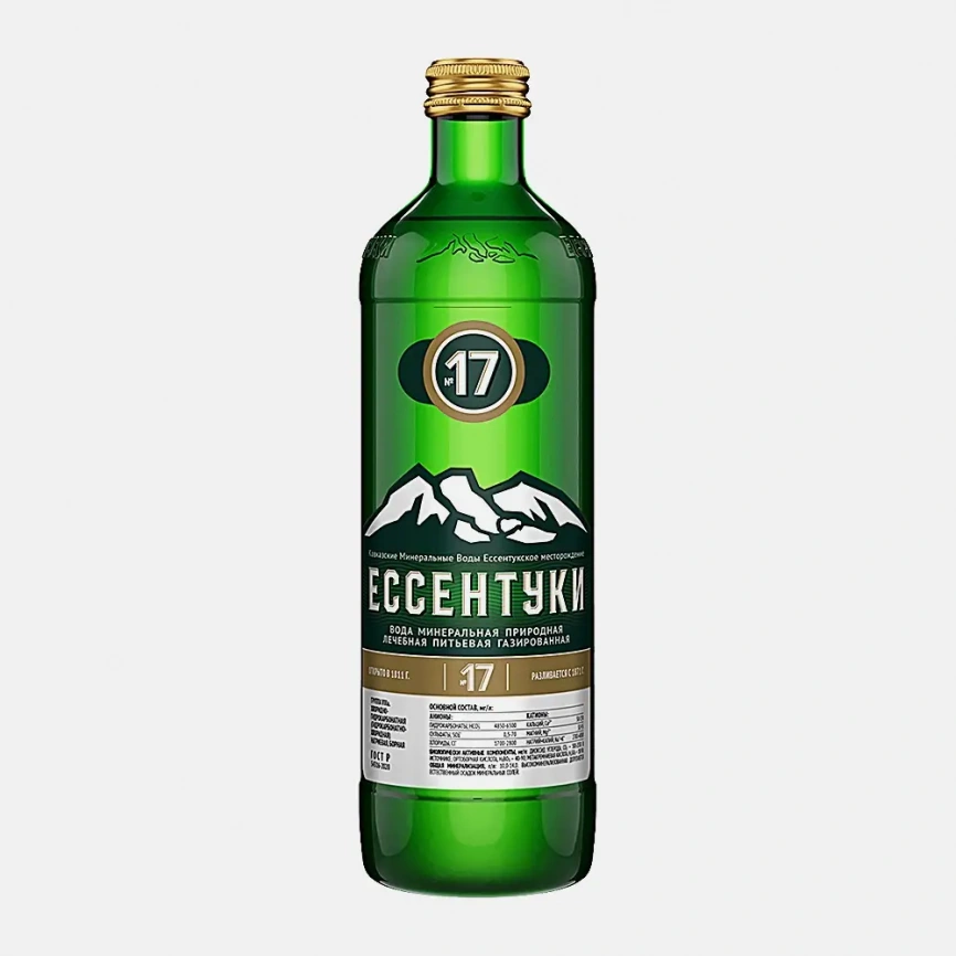 Вода минеральная Ессентуки №17 лечебная газированная 450мл фото 1