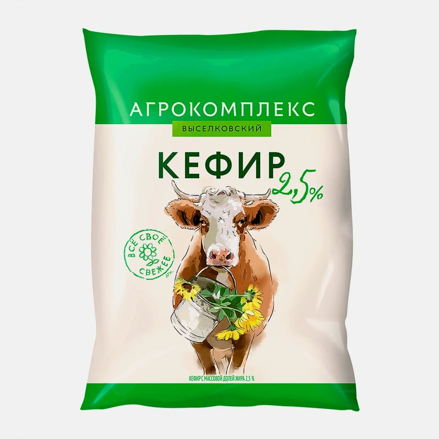 Кефир Агрокомплекс 2.5% 900мл фото 1