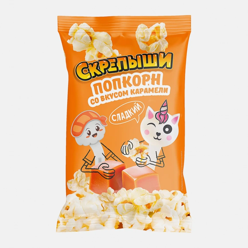 Попкорн Скрепыши карамельный для микроволновой печи 85г фото 4