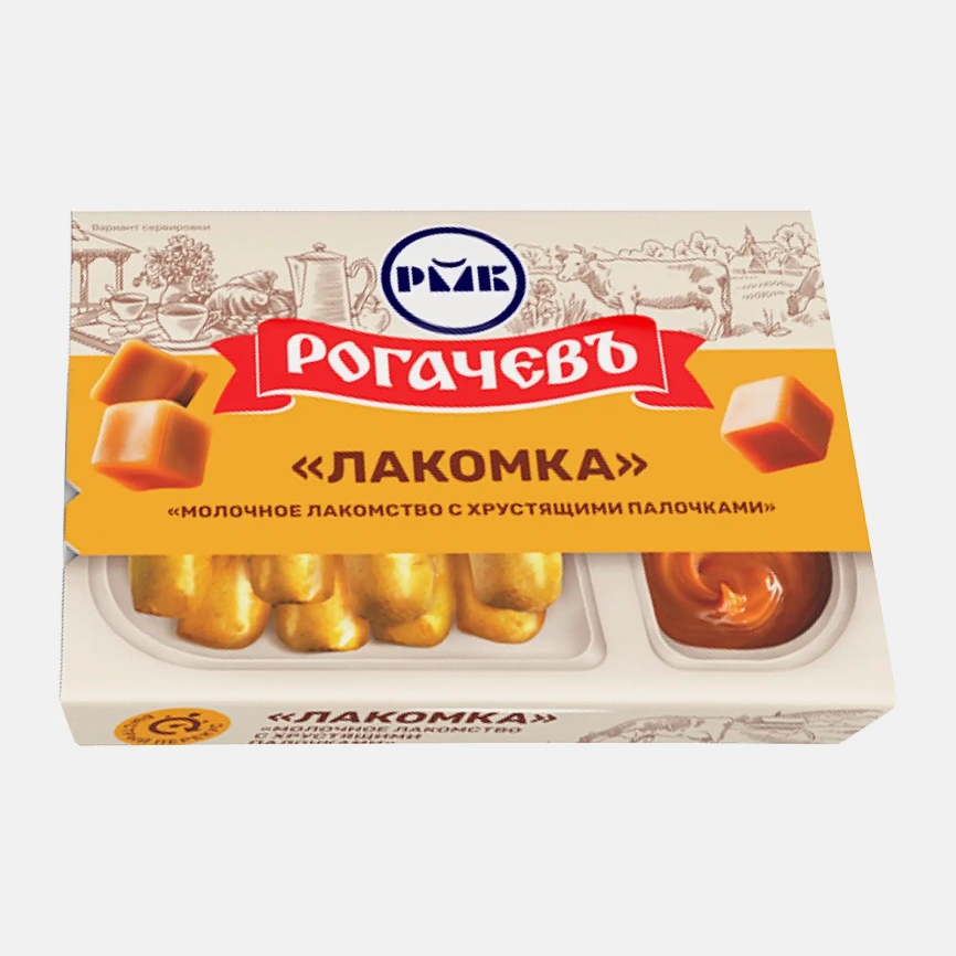 Молоко сгущенное цельное вареное с хлебными палочками Рогачевъ 8.5% 47г фото 2