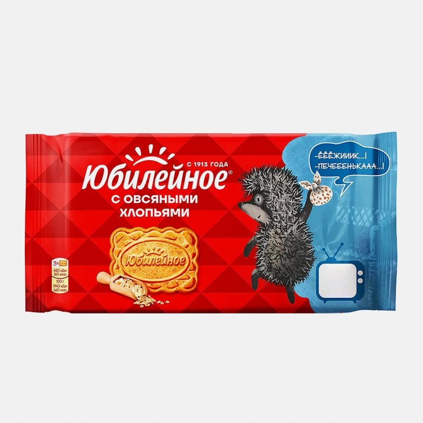Печенье с овсяными хлопьями Юбилейное 224г фото 1