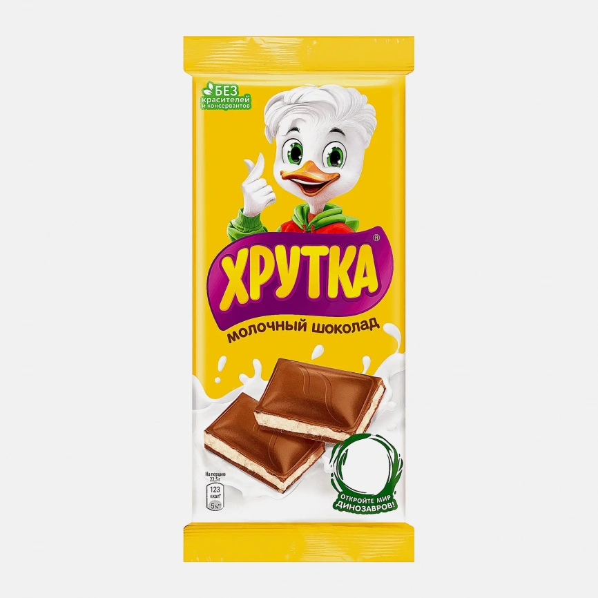 Молочный шоколад с молочной начинкой Хрутка 90г фото 1