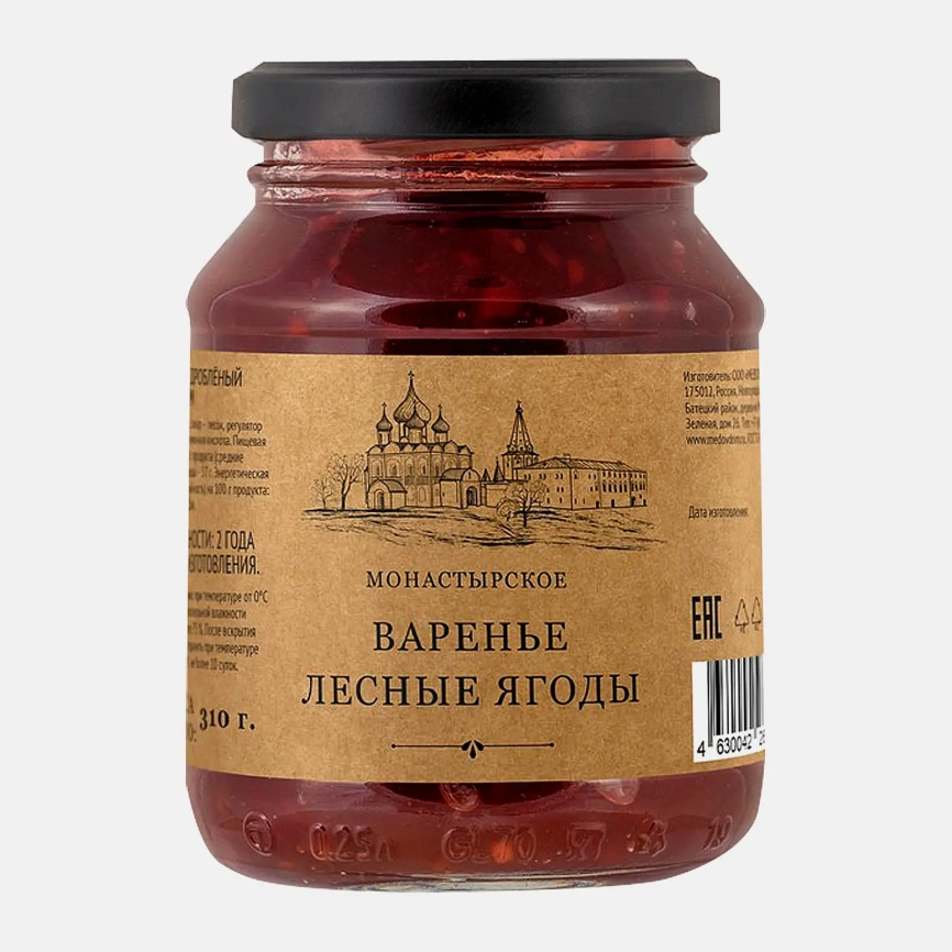 Варенье Медовый дом Лесные ягоды 300г фото 1
