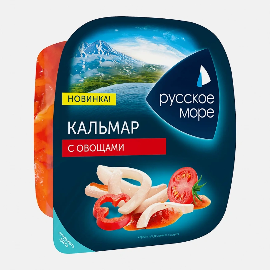 Кальмар с овощами Русское Море 150г фото 1