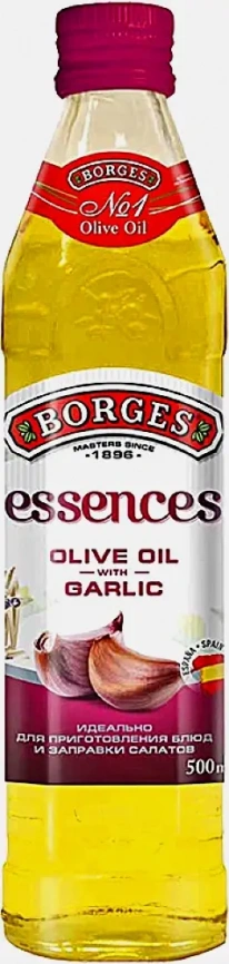 Масло оливковое Borges Essences с ароматом чеснока 500мл фото 1