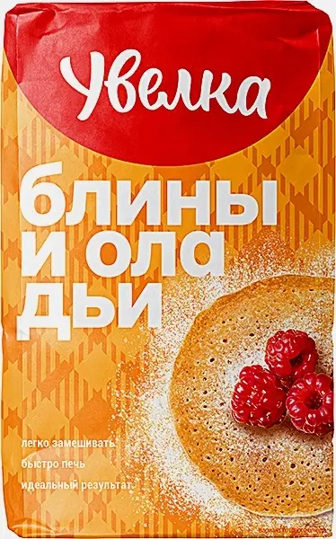 Мука Увелка пшеничная для блинов и оладий 1кг фото 1