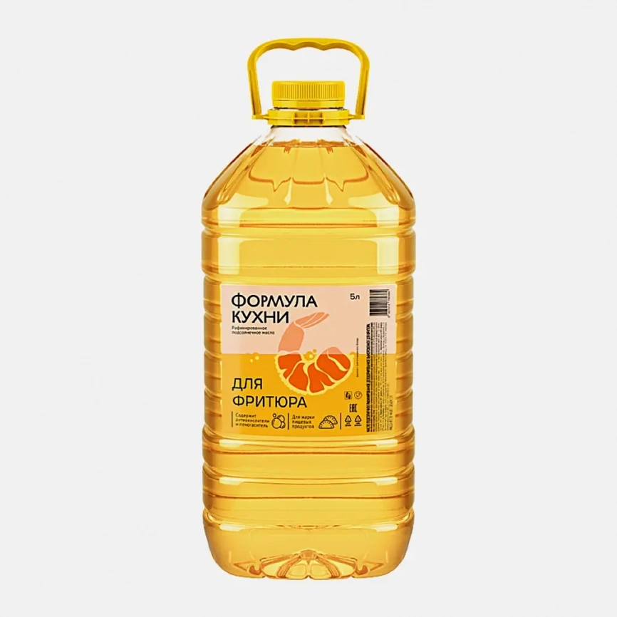Подсолнечное масло для фритюра рафинированное дезодорированное Формула Кухни 5л фото 1