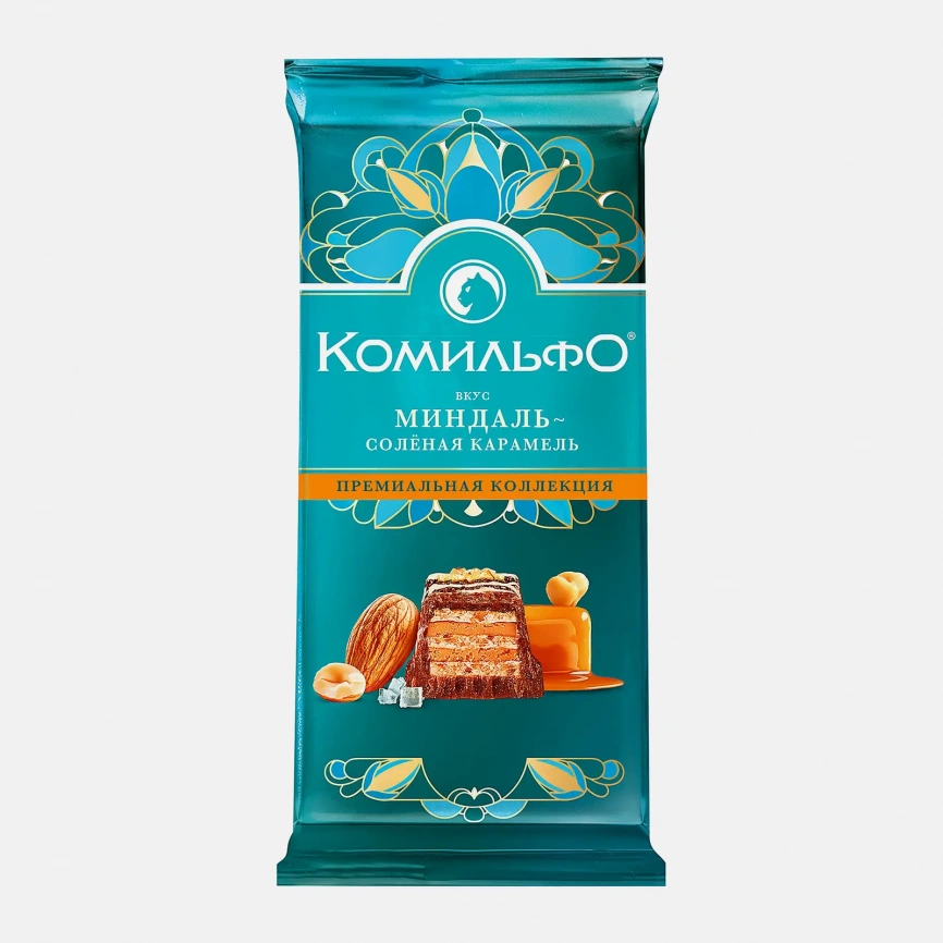 Шоколад Комильфо вкус миндаль соленая карамель 102г фото 1