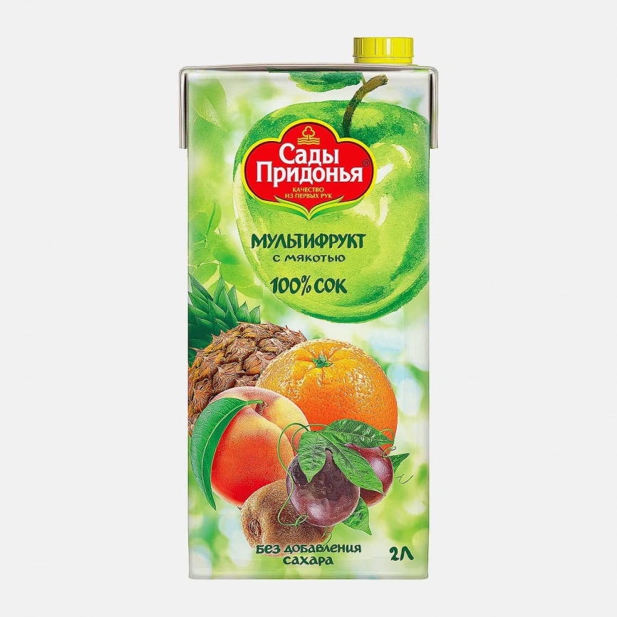 Сок Сады Придонья мультифрукт с мякотью 2л фото 1