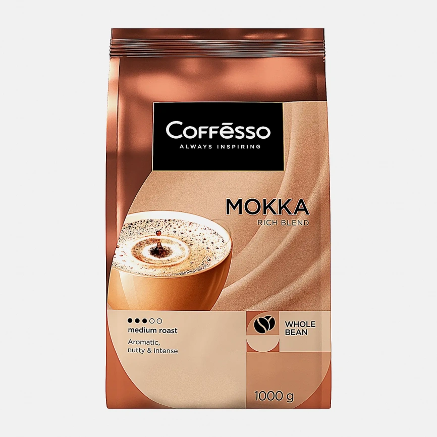 Кофе в зернах Coffesso Mokka 1кг фото 1