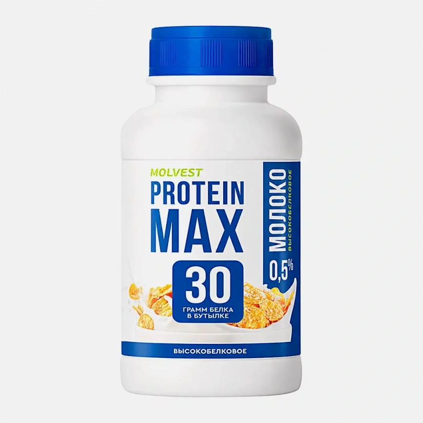 Молоко ультрапастеризованное высокобелковое Molvest Protein Max 0.5% 450г фото 1