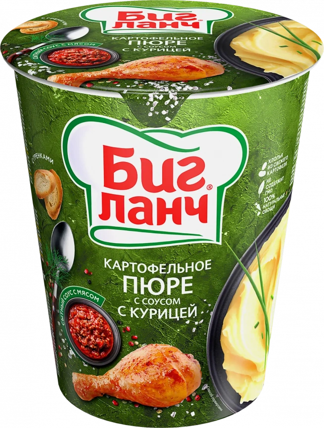 Пюре Биг ланч картофельное с курицей 50г фото 1