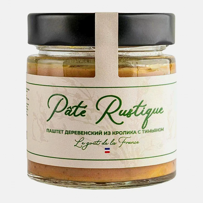 Паштет деревенский из кролика с тимьяном Pate Rustigue 160г фото 1