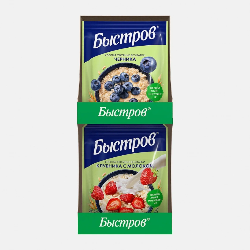 Каша овсяная моментальная с клубникой Геркулес 40г фото 3