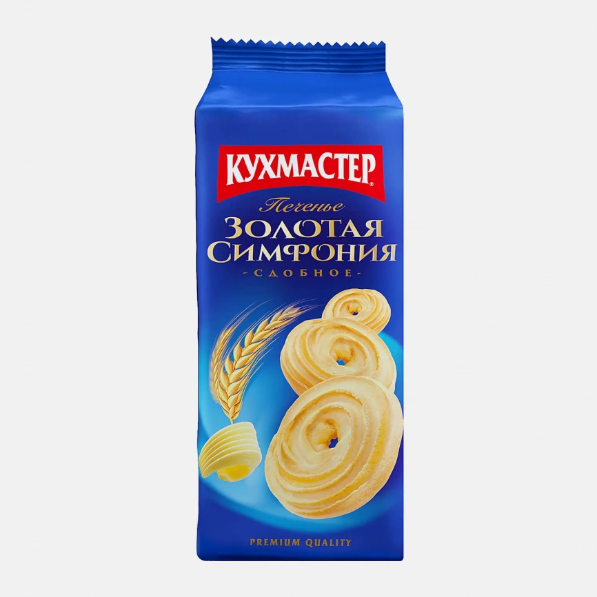 Печенье Золотая симфония сдобное Кухмастер 150г фото 1