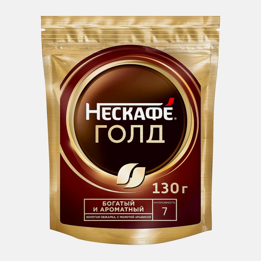 Кофе растворимый Нескафе Голд натуральный сублимированный 130г фото 1