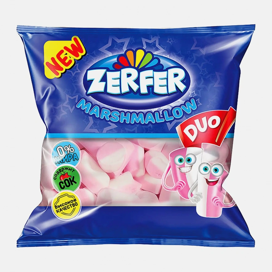 Маршмэллоу Duo клубника ваниль Zerfer 90г фото 1