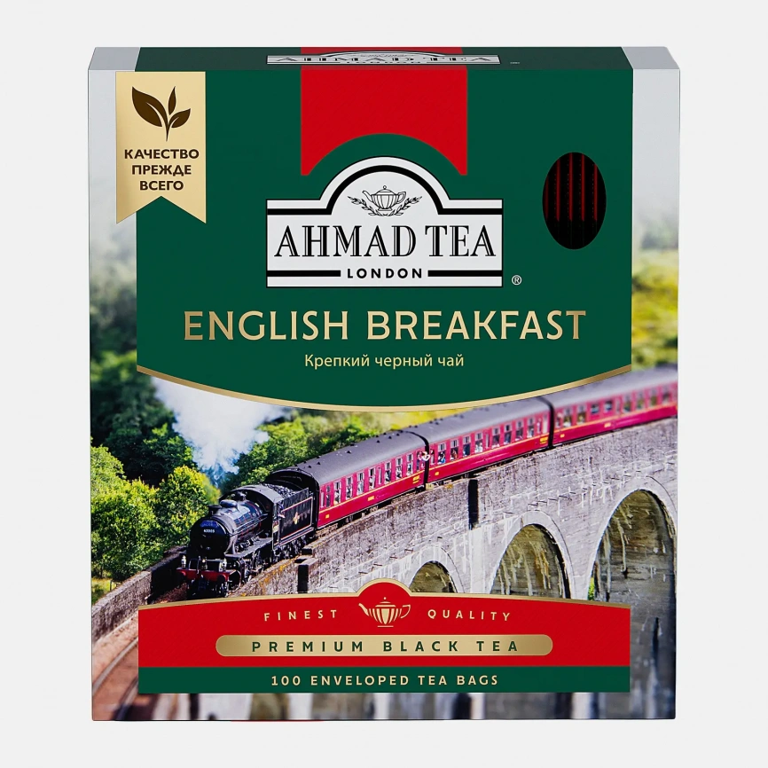 Чай черный Ahmad Tea English Breakfast 100пак фото 1