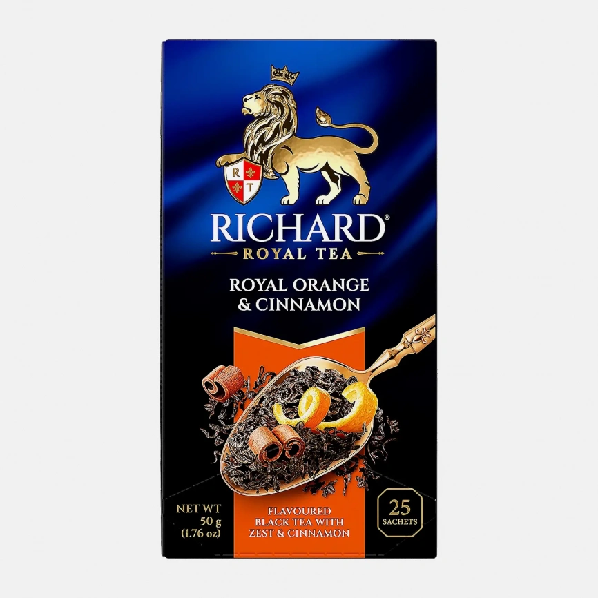 Чай черный Richard Royal Orange&Cinnamon 25пак 50г фото 1