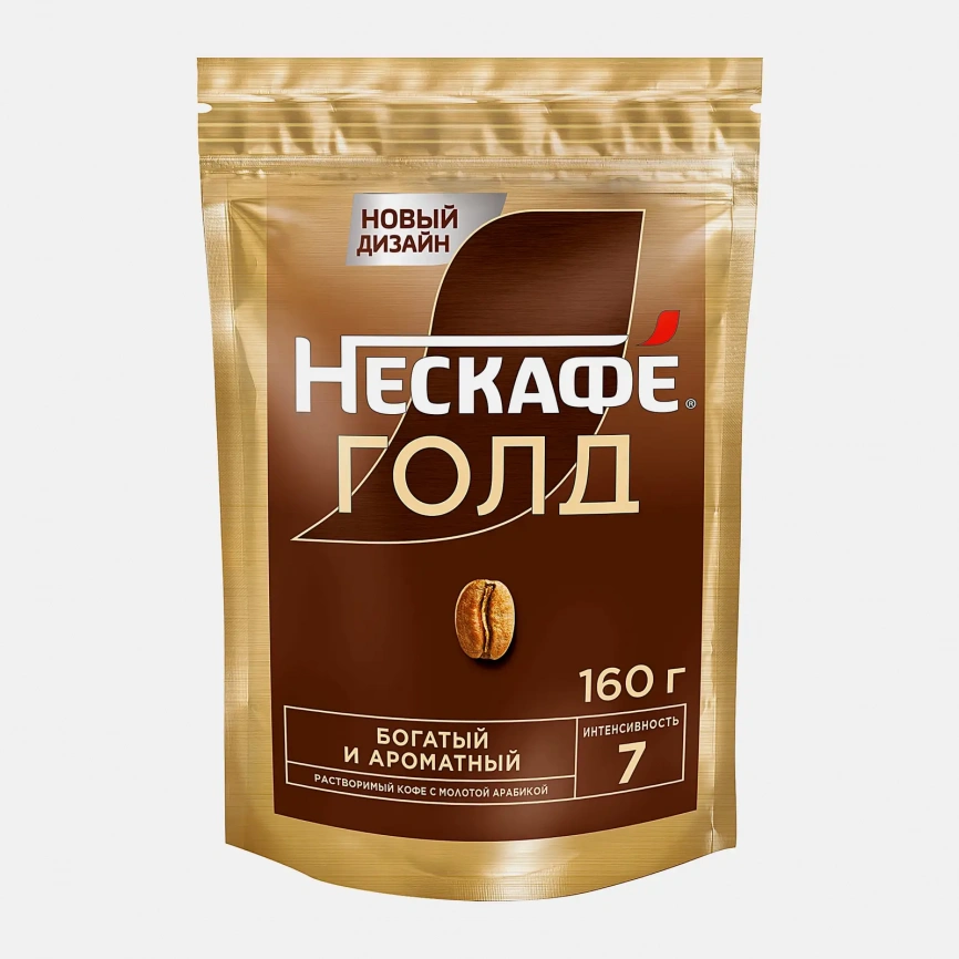 Кофе растворимый Нескафеголд 160г фото 1