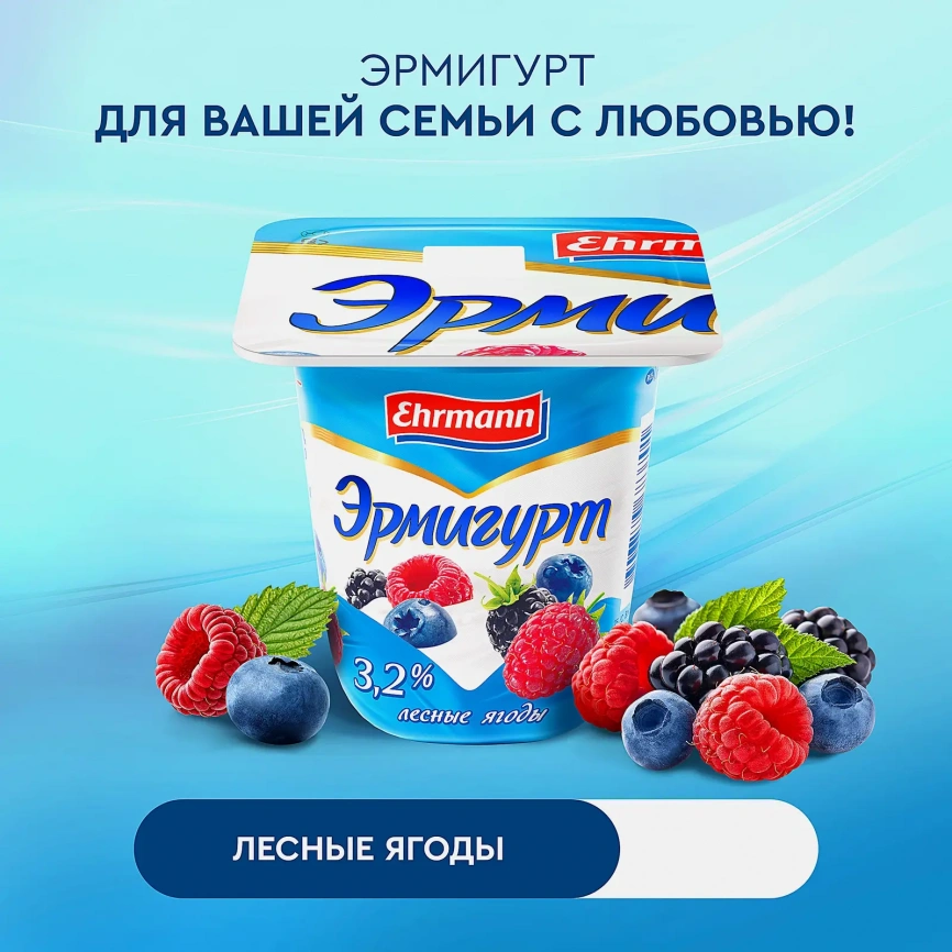 Продукт йогуртный Эрмигурт Лесные ягоды 3.2% 100г фото 4