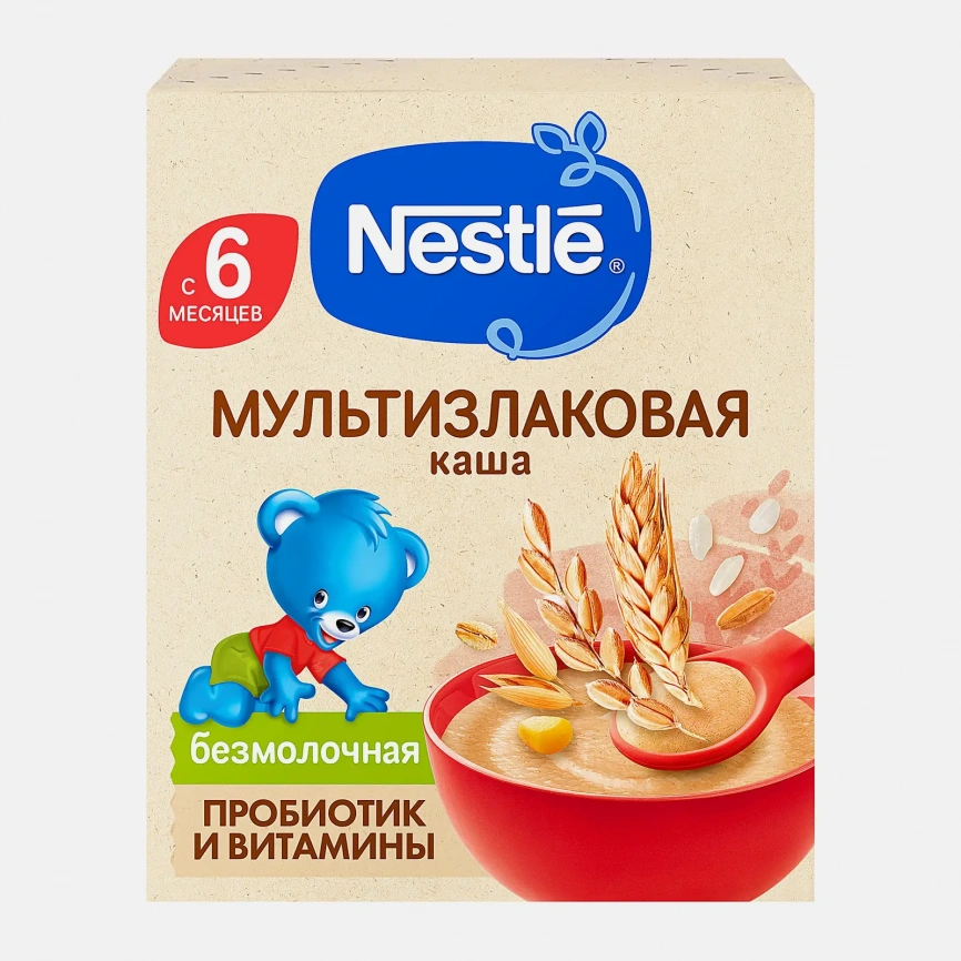 Каша детская безмолочная мультизлаковая с 6 месяцев Nestle 200г фото 1