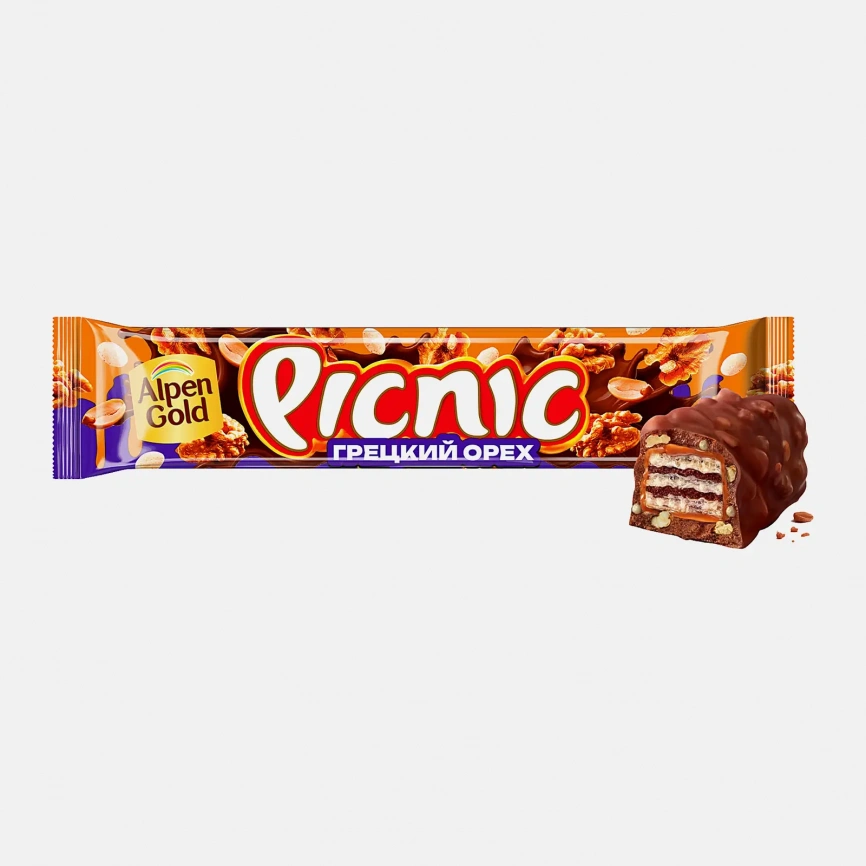 Шоколадный батончик Picnic 52г фото 1