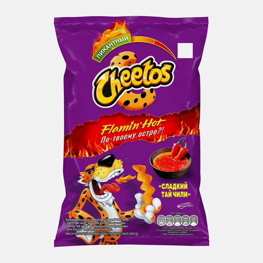 Кукурузные палочки Cheetos Сладкий чили 70г фото 1