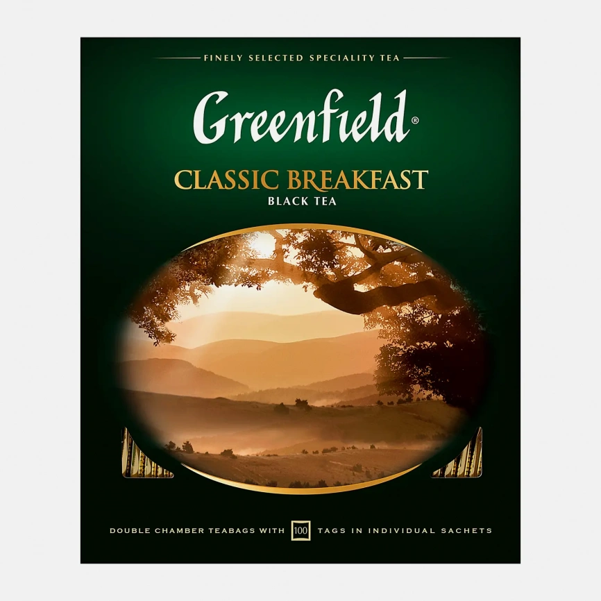 Чай черный Greenfield Classic Breakfast 100пак фото 1
